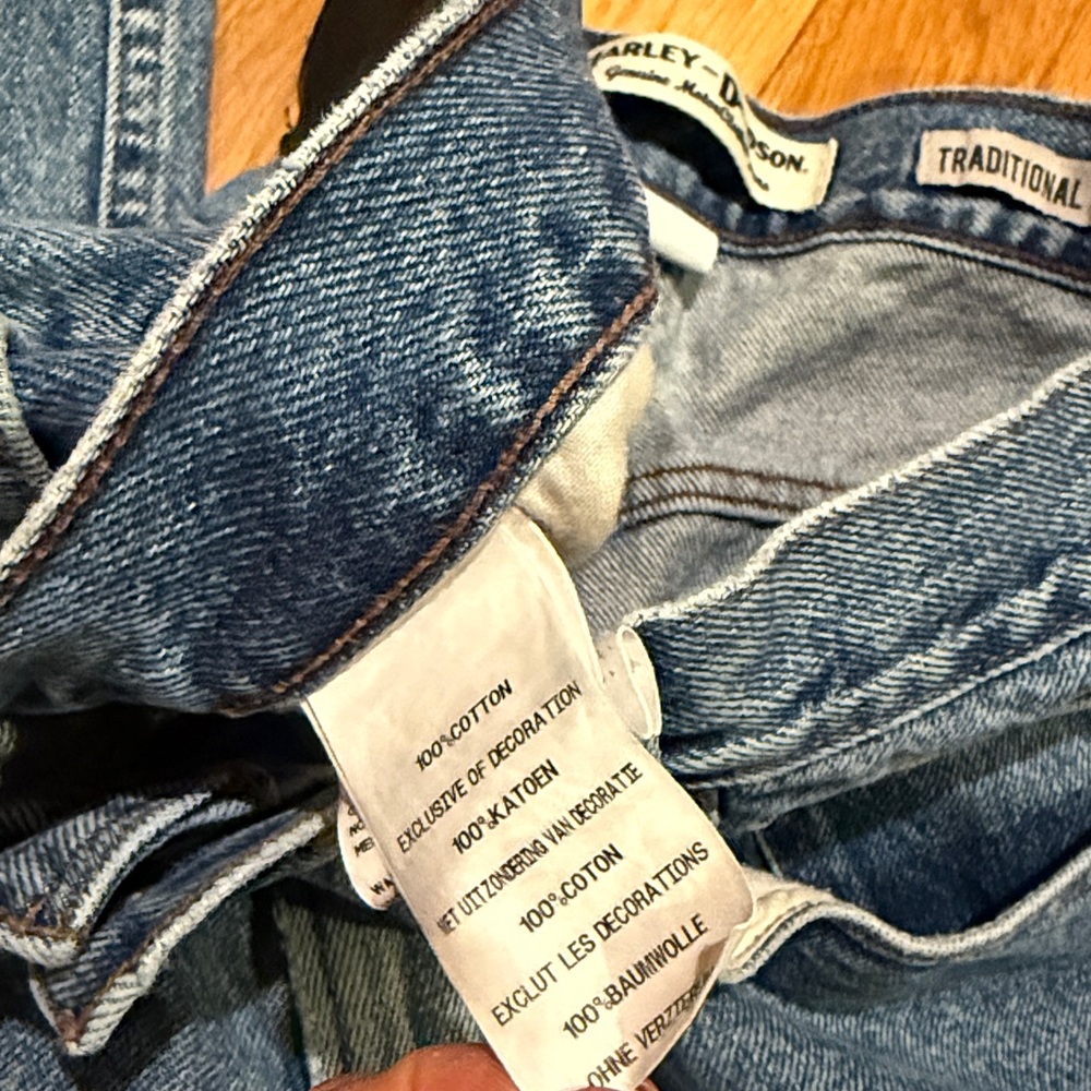 Harley-Davidson Traditional Fit Blue Jeans - 34/32 - Picture 7 of 7